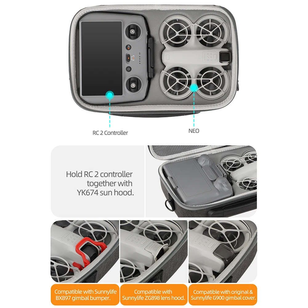 For DJI NEO RC 2 Remote Contro - Drone Camera Case incelemesi ve fiyatı