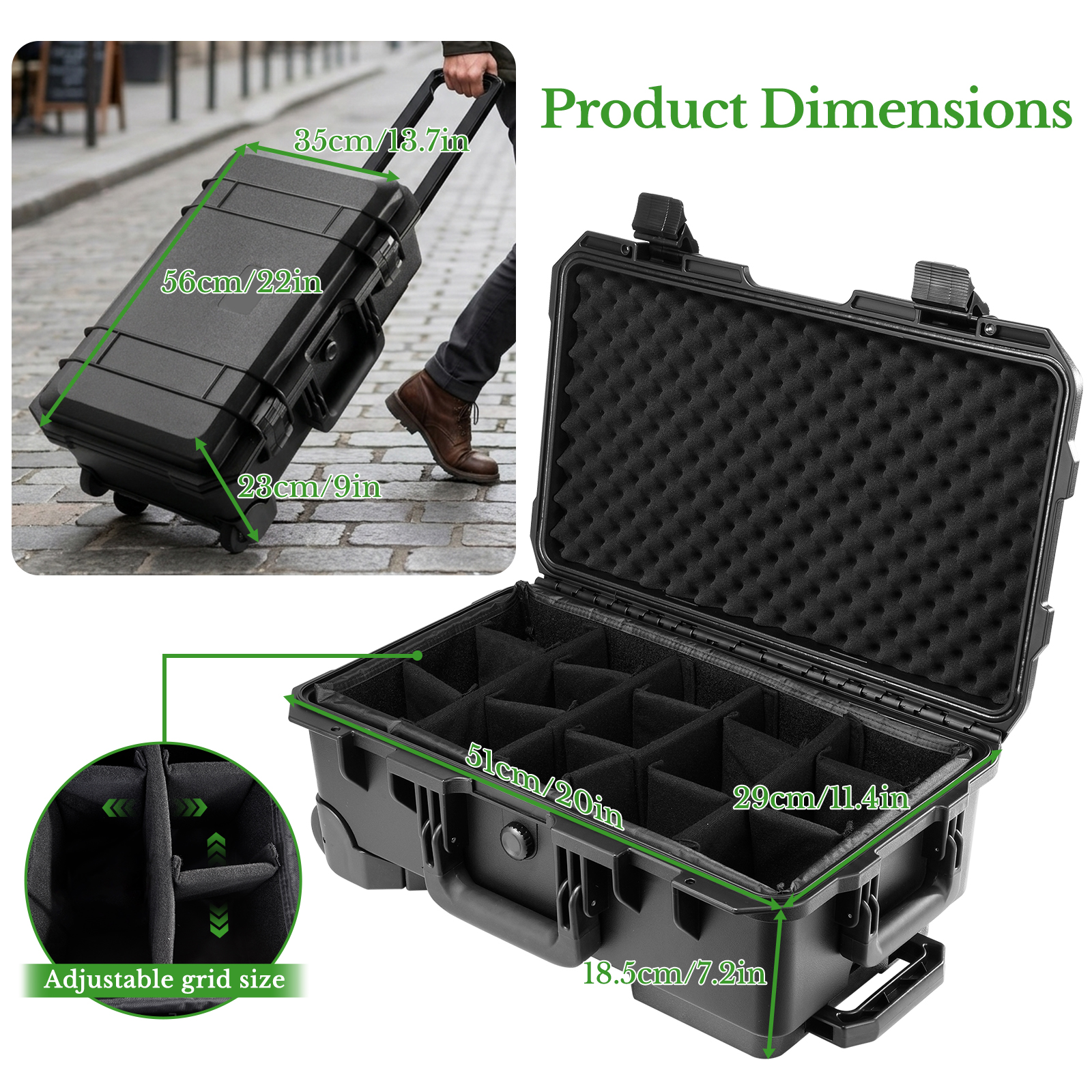 Professional Large Hard Rollin - Drone Camera Case incelemesi ve fiyatı
