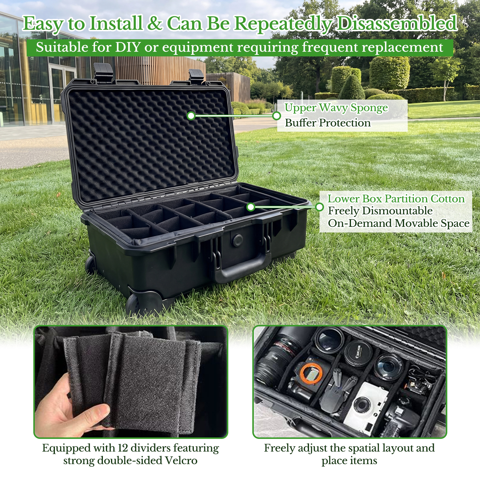 Professional Large Hard Rollin - Drone Camera Case incelemesi ve fiyatı