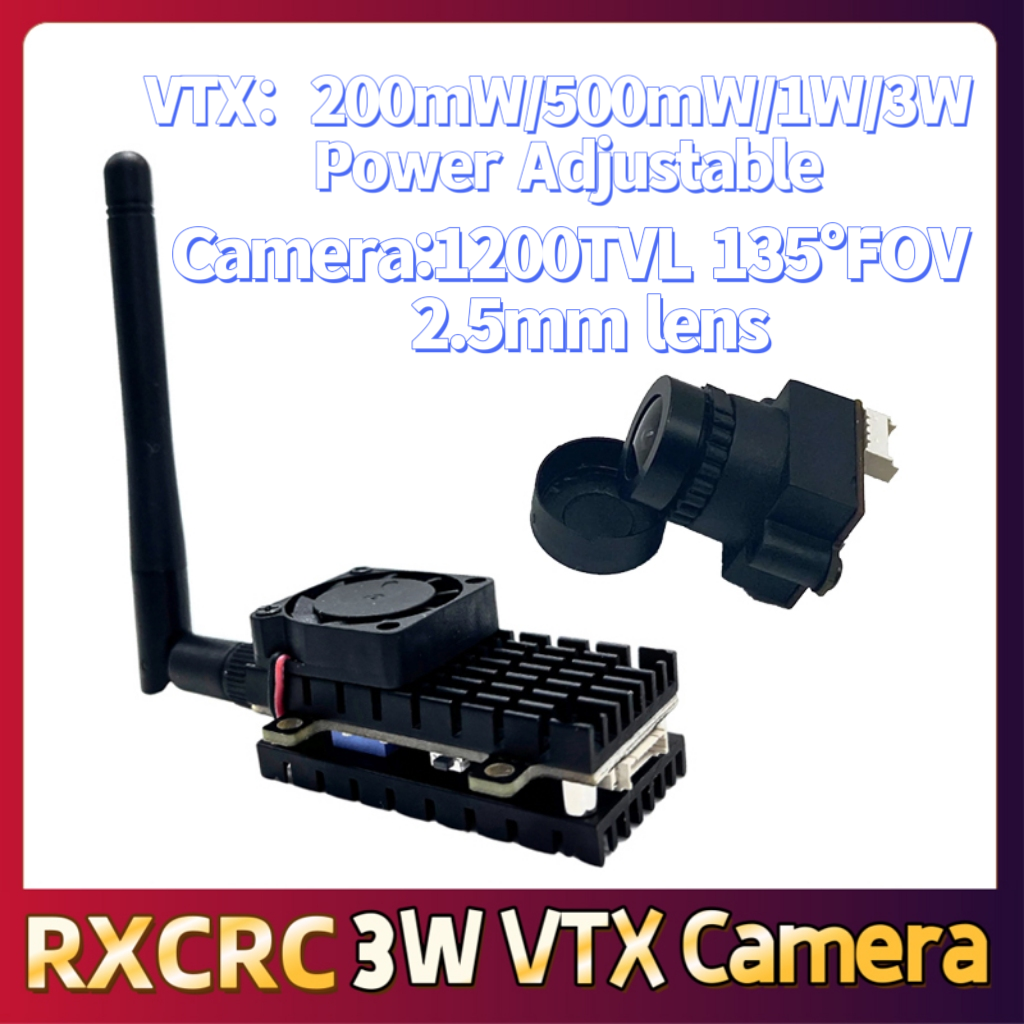 RXCRC 5.8G 3W Video VTX transm - Drone Camera Lens incelemesi ve fiyatı