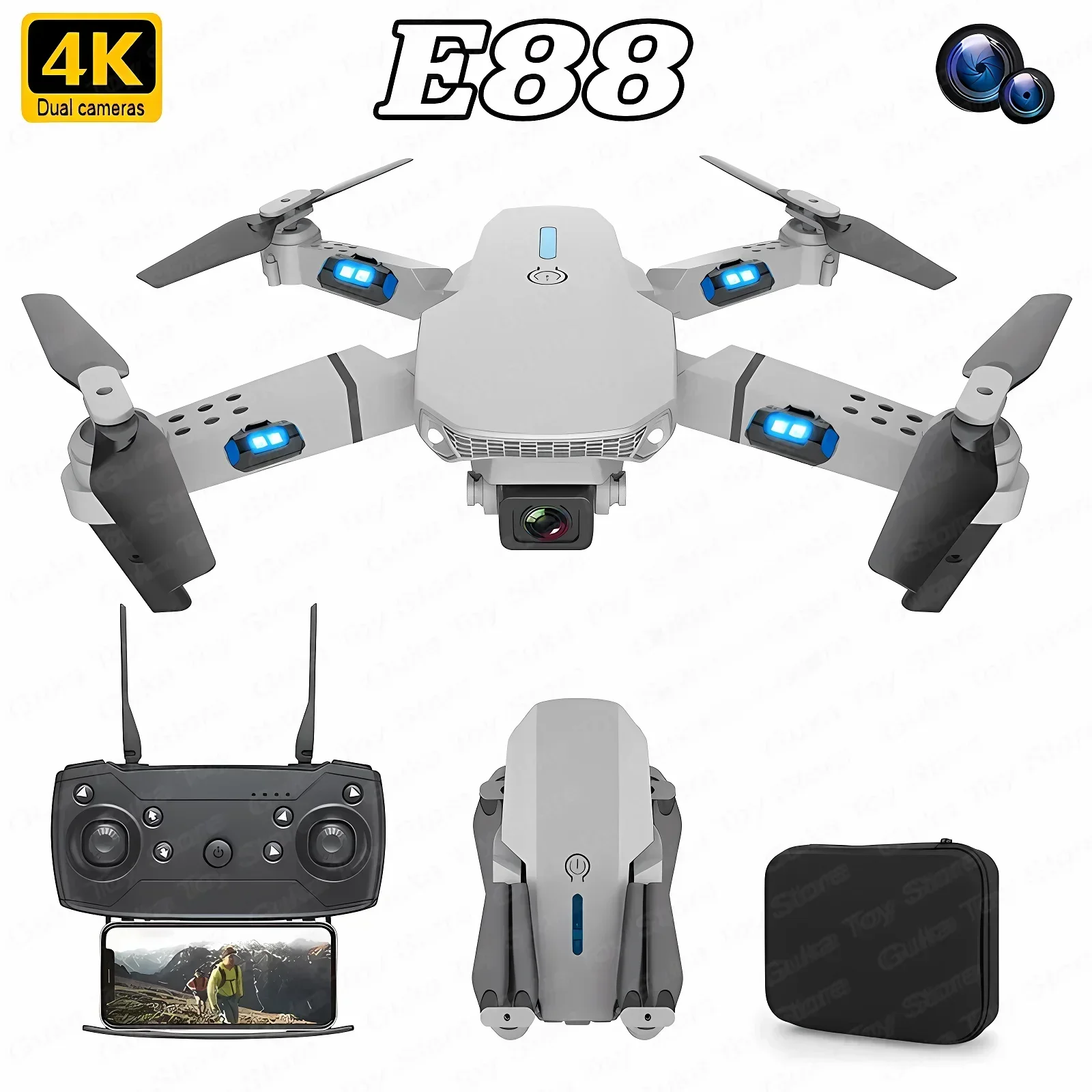 E88 Pro WIFI FPV Drone Wide An - Drone Camera 4K incelemesi ve fiyatı