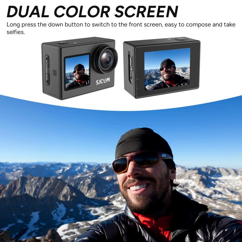 Dual Screen-SJ4000 SJCAM Helme - Drone Camera Action incelemesi ve fiyatı