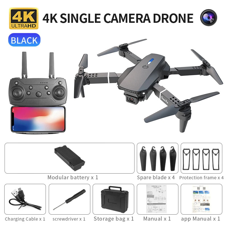 E88 ProIntelligent Folding Dro - Drone Camera 4K incelemesi ve fiyatı