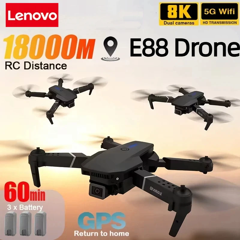 Lenovo New E88 Pro WIFI FPV Dr - Drone Camera Wide Angle incelemesi ve fiyatı