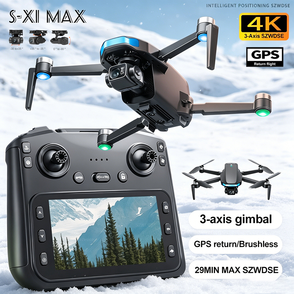 New S-X1 MAX Drone GPS 8K Prof - Drone Camera With Gimbal incelemesi ve fiyatı