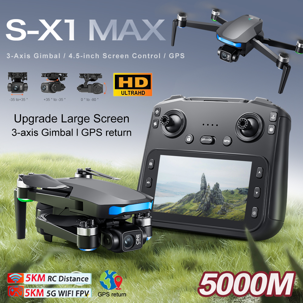 New S-X1 MAX Drone GPS 8K Prof - Drone Camera With Gimbal incelemesi ve fiyatı