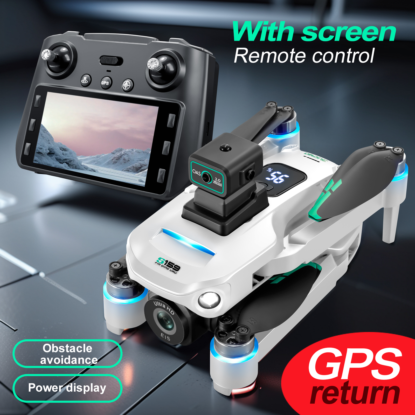 S159 GPS Drone 4K Profesional  - Drone Camera 4K incelemesi ve fiyatı