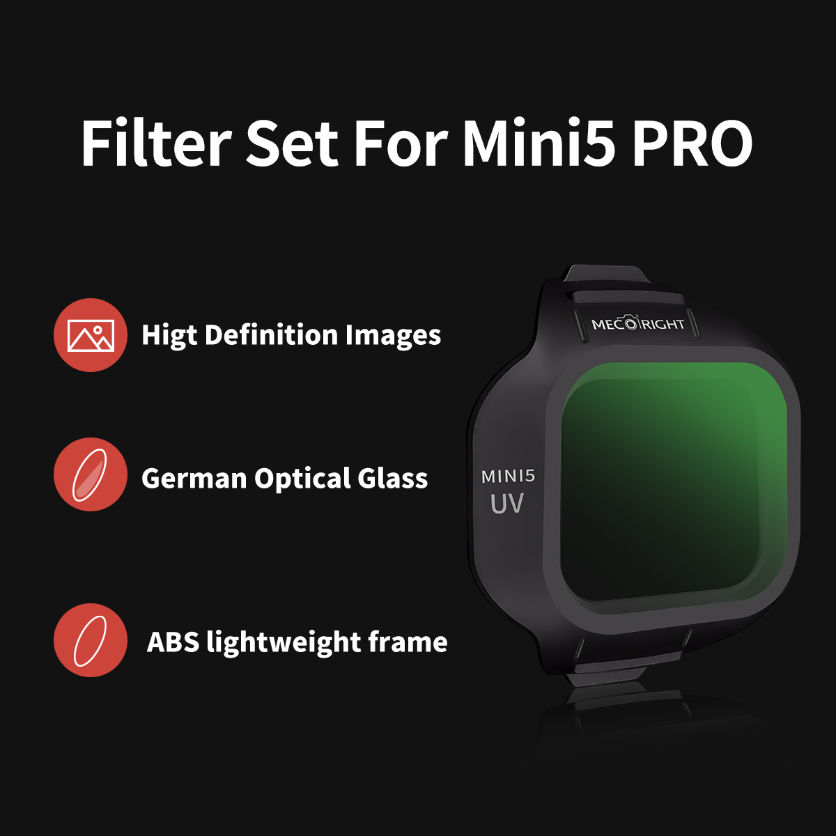 Mecoright Applies DJI Mini5 Pr - Drone Camera Filter incelemesi ve fiyatı